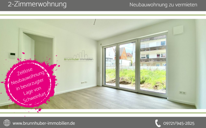 414 Neubauwohnung mit 2 Zimmern