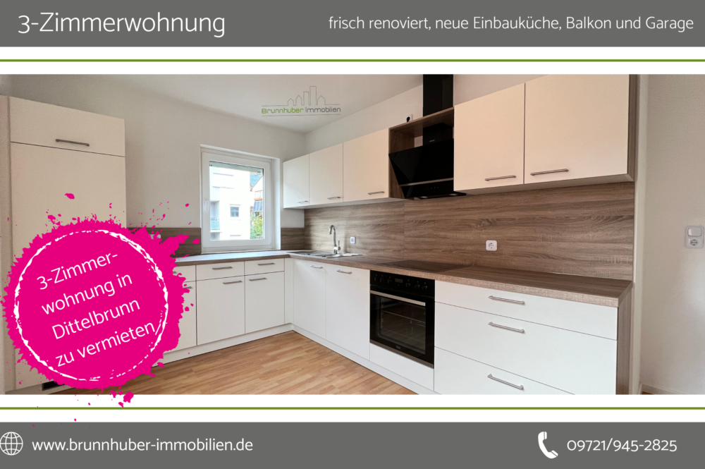 469 3-Zimmerwohnung in Dittelbrunn zu vermieten